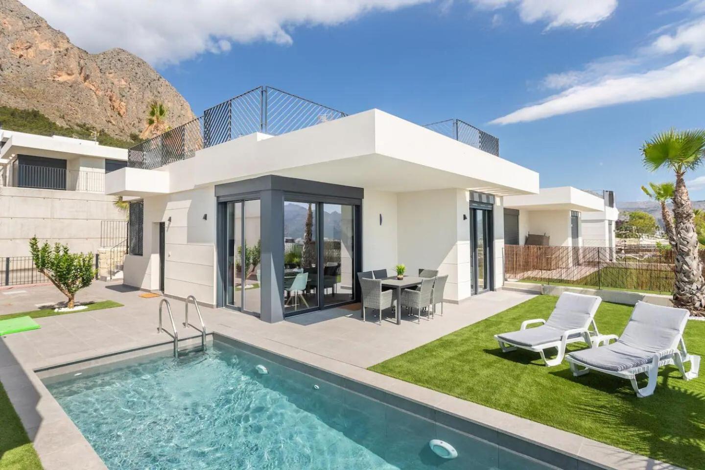 Casa Con Piscina Privada Polop Villa Eksteriør bilde